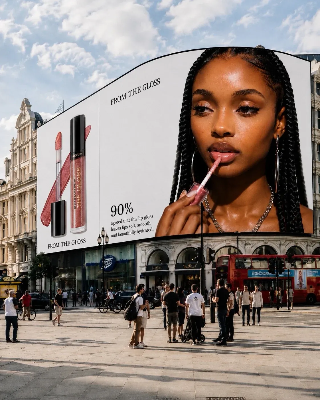 AI-generated hero portfolio shot of Alaba Owotuyi's AI influencer character - the defining cinematic image summing up who they are as a creator