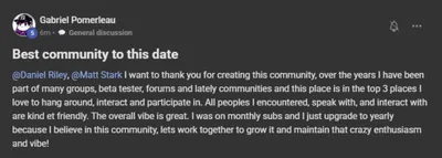 Member testimonial 10