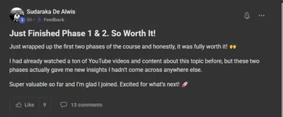 Member testimonial 9