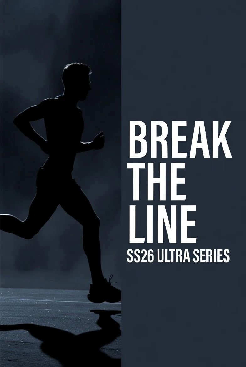 Grok Imagine BREAK THE LINE running shoe poster test result