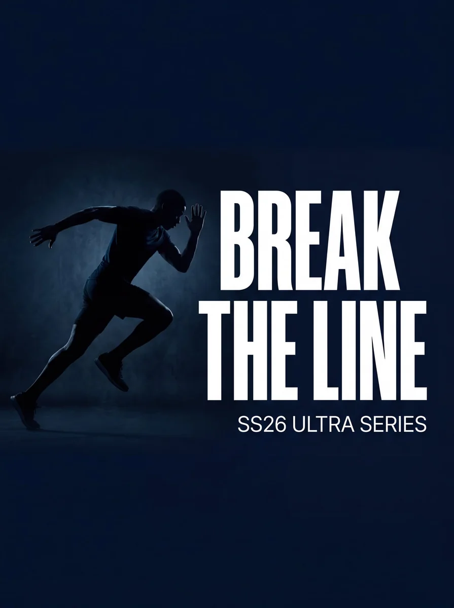 Nano Banana Pro BREAK THE LINE running shoe poster test result