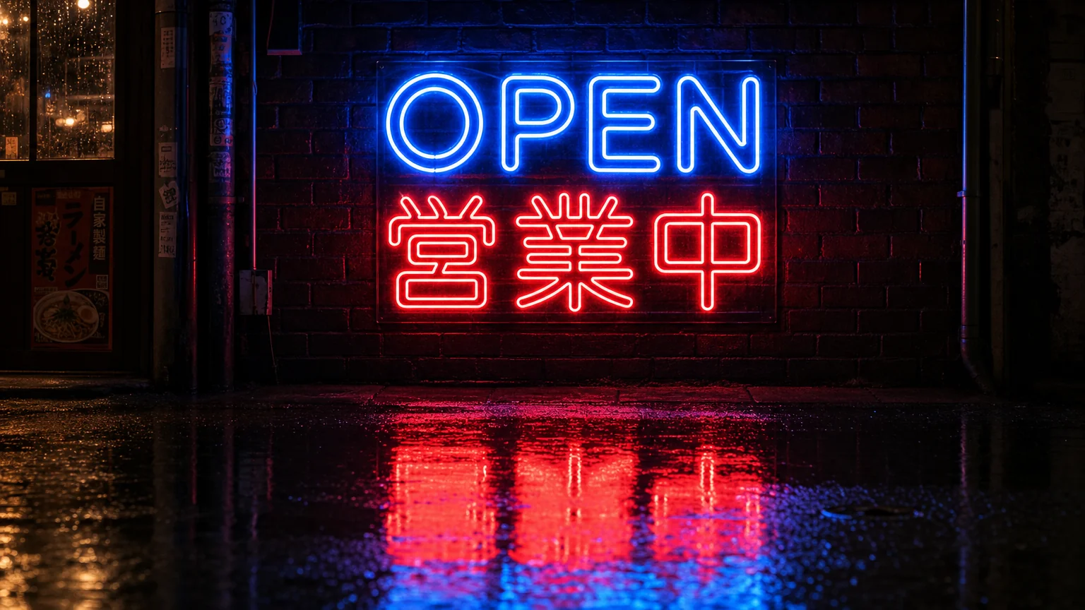 GPT Image 2.0 OPEN neon sign test result with one incorrect Japanese character