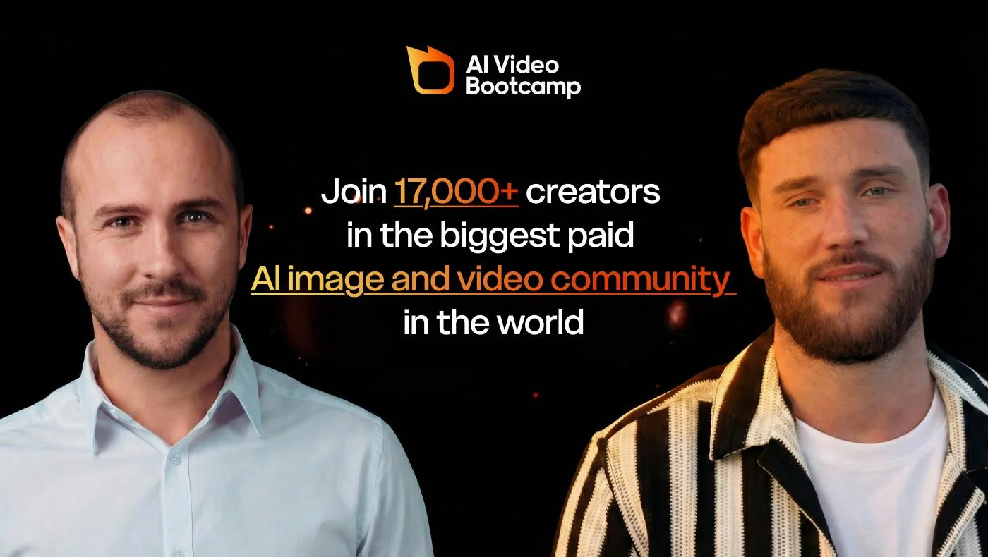 What is AI Video Bootcamp - the largest generative AI community with 20,000 members, 9-phase curriculum, and Opportunity Hub for creators